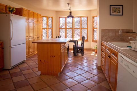 Spacious kitchen with island