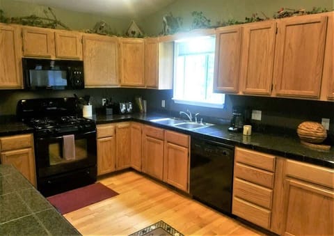 Fully stocked kitchen
