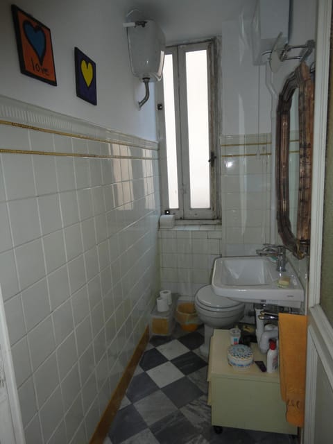 smaller bathroom with shower