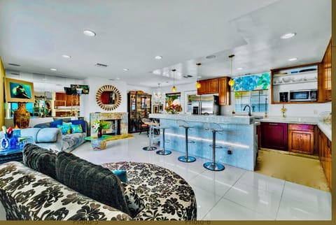 View from front door entering home. Great room.. living room, dinning ,kitchen.