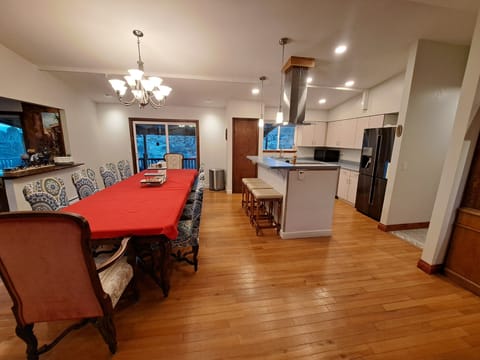 Kitchen and dining room is a total of over 600 square feet.