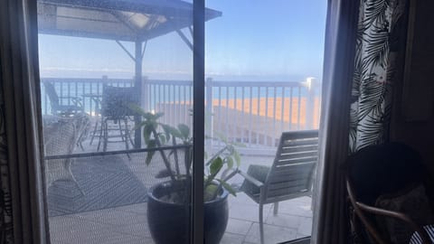 View from inside living room