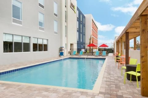 Stretch out by the sparkling pool with plenty of seating.