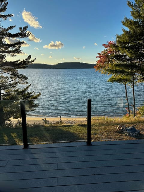 Large deck off office (king sleeper sofa) with view of Lake Superior