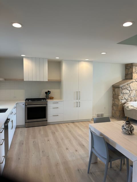 Open concept kitchen/living area