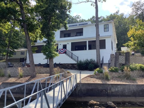 Back of the house from the dock