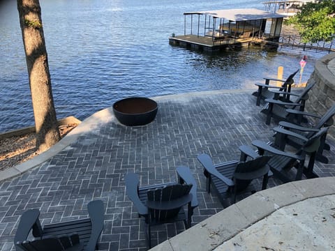 Back view to the lake