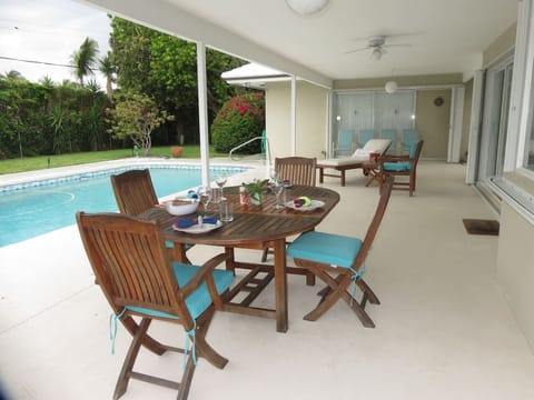 Patio and pool