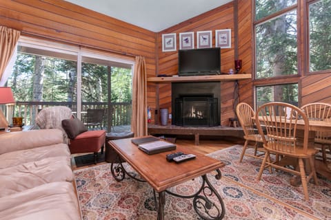 Living Room with Gas Fire Place