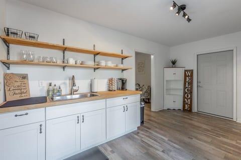 Fully stocked kitchen