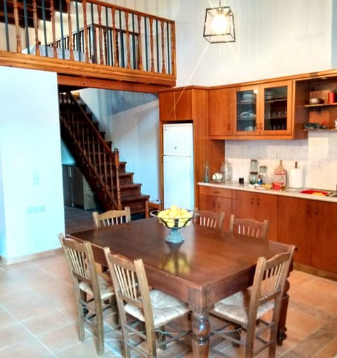 kitchen and dining room