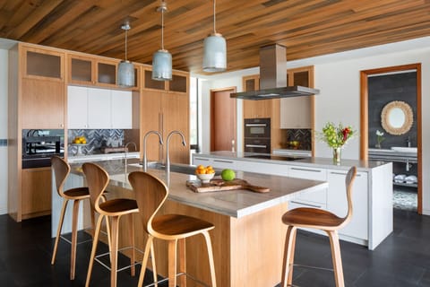 Kitchen and powder room