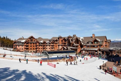 rear of resort literally on slope with super lift right outside the resort