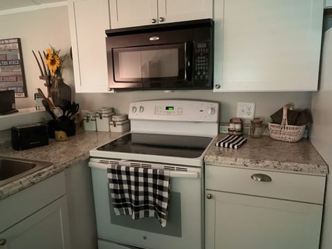 Fully stocked kitchen