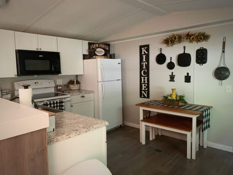 Fully stocked kitchen