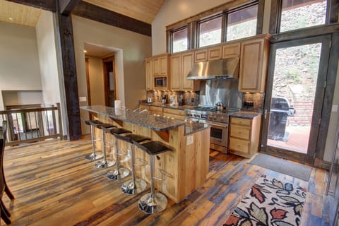 Kitchen with a breakfast bar