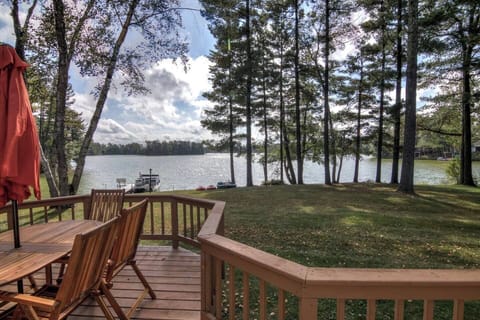 View from the Deck to the water