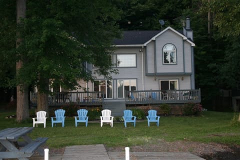 front of house from the dock