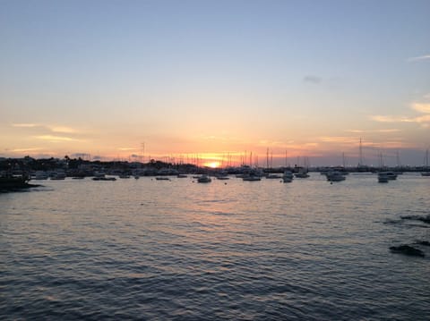 View of Marina from balcony. 8pm early Jan.