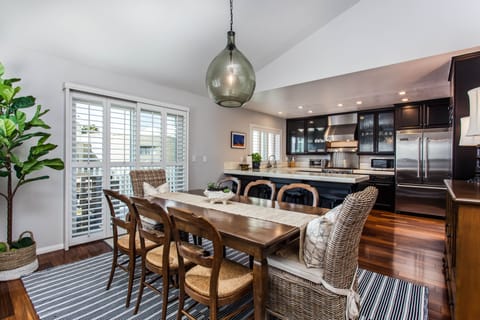 Dining room with second deck