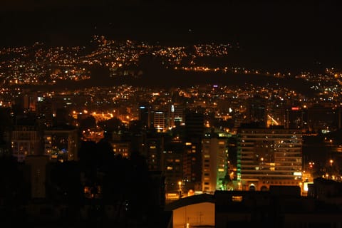 NIGHT VIEW FROM THE BEDROOM