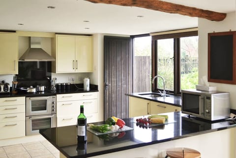 Ground floor: Kitchen area of the large open plan well equipped living space