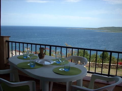 dinner on the the balcony