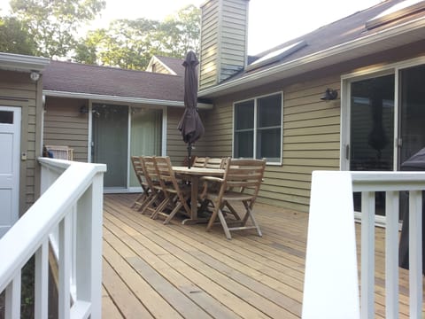 Our Big Deck and Teak Set!