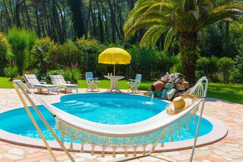 Hammock at pool