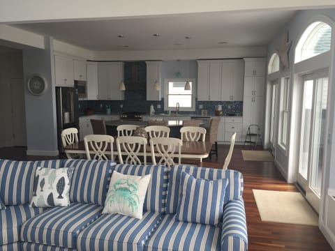 View of Kitchen brand new stainless steel appliances w/windows all across view