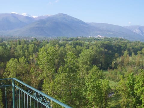 mountain and valley view from balconies