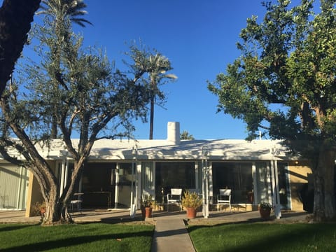 Back patio looking out on common area.