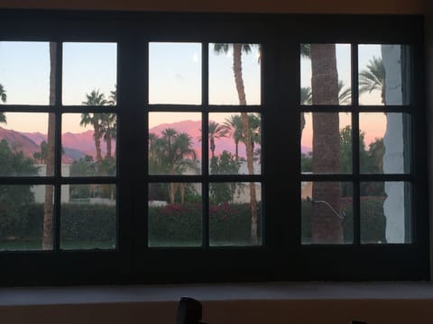 Upstairs West bedroom - view from bed at dawn