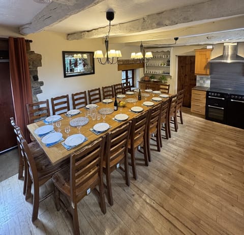 Kitchen dining room at Gulliver. Table seats up to 19