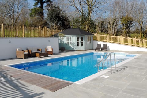 Our 5x10m heated pool (May to Oct bookings)
