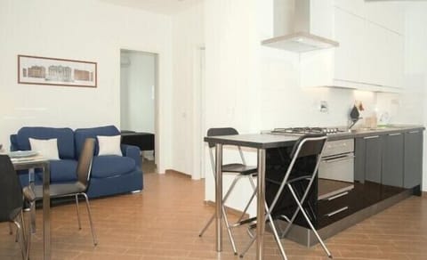 Living room with kitchenette