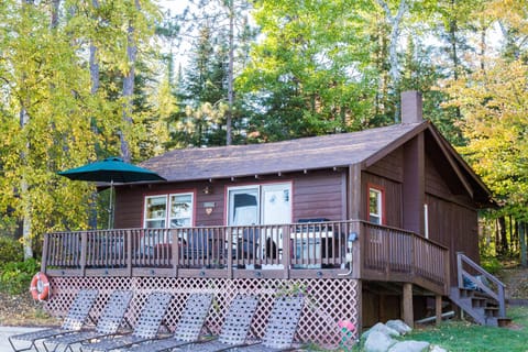 View of cabin from the beach
