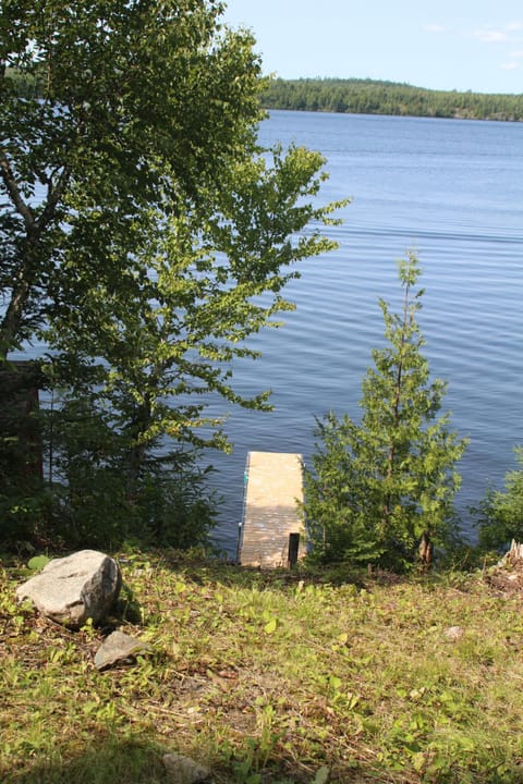 Private dock and storage building with power