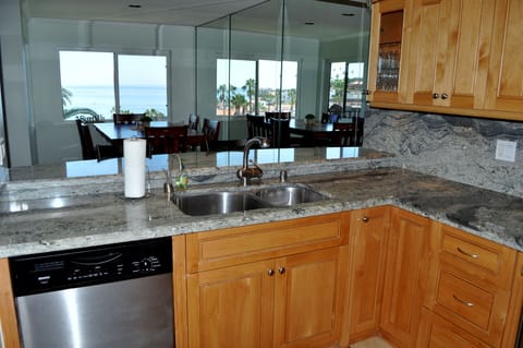 Ocean view from the kitchen