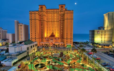 Front view; free mini-golf across the street