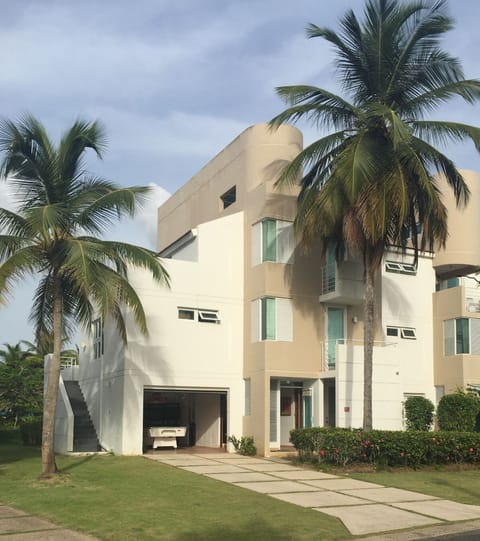 Front view of villa