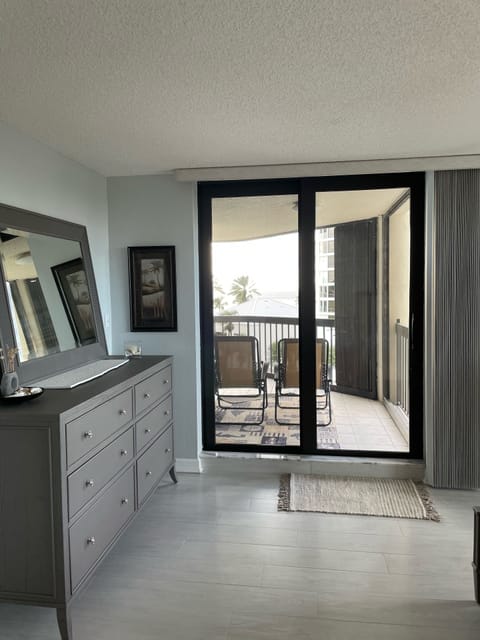 Master bedroom looking out to Gulf