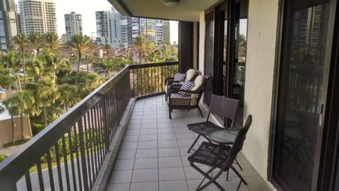 Looking North city views from wrap around balcony