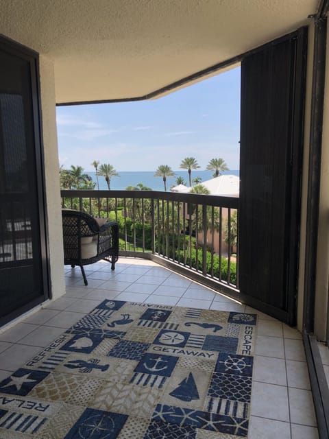 Looking out from master bedroom sliding door