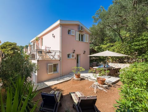 Garden area in back of the house