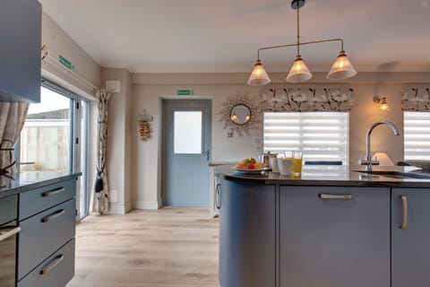 Ground floor: Spacious kitchen with an island