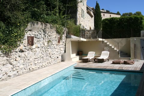 By the pool