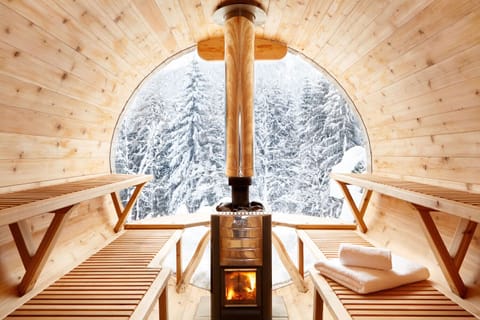 Luxury ski chalet in Chamonix - Marmotte Mountain Retreat - wood fired sauna
