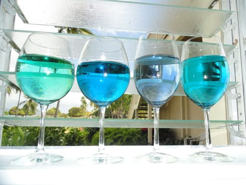 Some of the beautiful colors of the water of Sapphire Bay