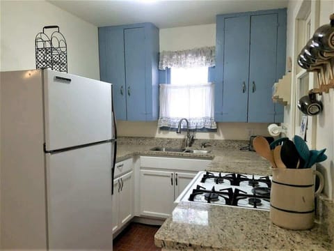 Rustic Cabin fully stocked kitchen